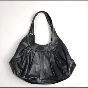 Coach Black Kisslock Shoulder Bag